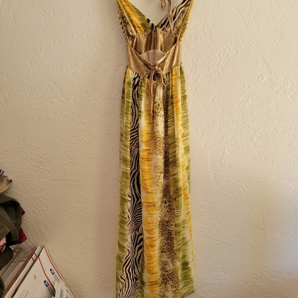Tricia Fiz Boho Maxi Halter Dress XS - Picture 2 of 9